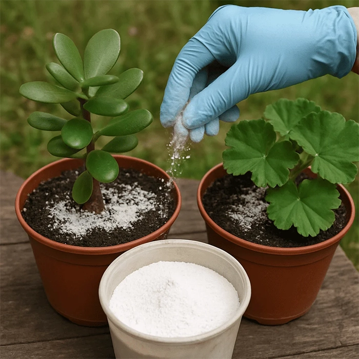 نحوه استفاده از قارچ کش پودری